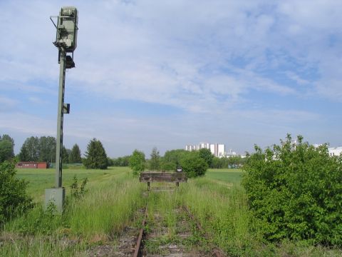 Prellbock am Gleisende