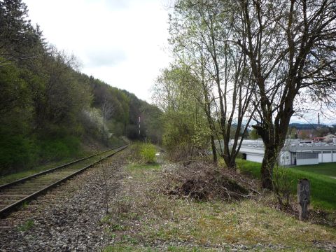 Zufahrt zum Bahnhof Schongau
