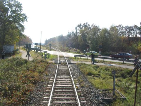 Bahnbergang ber die B 17
