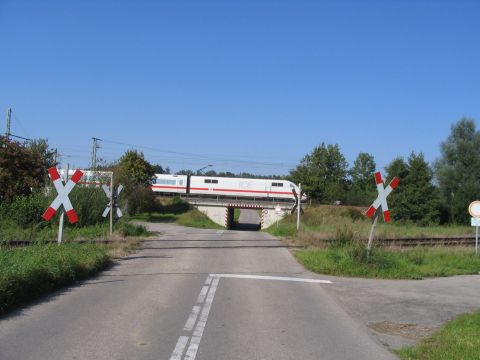 Bahnbergang bei Gessertshausen